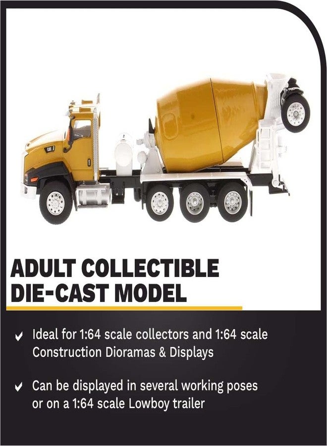 Diecast Masters 1:64 Caterpillar CT660 McNeilus Bridgemaster Concrete-Mixer - Diecast Masters - 85632 - Play & Collect - Image 3